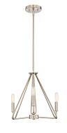 Uptown 3-Light Pendant in Satin Platinum