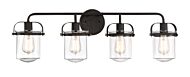 Jaxon 4-Light Bathroom Vanity Light Bar in Oil Rubbed Bronze