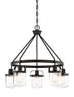 Jaxon 5-Light Chandelier in Oil Rubbed Bronze