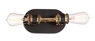 Miles 2-Light Bathroom Vanity Light Bar in Vintage Bronze