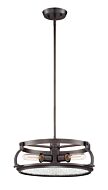 Eaton 3-Light Pendant in Satin Copper Bronze