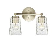 Ashli 2-Light Vanity in Modern Gold