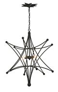 Astro 4-Light Chandelier in Black