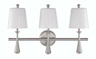 Craftmade Palmer 3-Light Bathroom Vanity Light in Brushed Polished Nickel