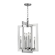 Hudson Valley Wellington 8 Light 27 Inch Pendant Light in Polished Nickel