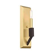 Beckett 1-Light Wall Sconce in Satin Brass & Bronze