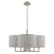 Kalmar 5-Light Chandelier in Brushed Nickel