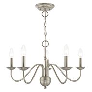 Windsor 5-Light Chandelier in Brushed Nickel