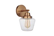 Essex 1-Light Wall Sconce in Satin Brass