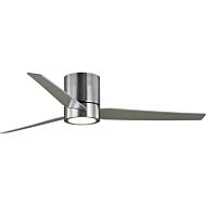 Braden 1-Light 56" Hugger Ceiling Fan in Brushed Nickel