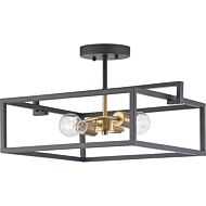 Blakely 2-Light Semi-Flush Convertible in Graphite