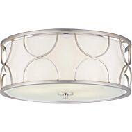 Landree 3-Light Flush Mount in Silver Ridge