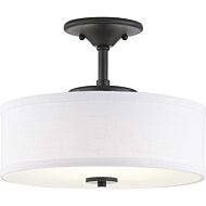 Inspire LED 1-Light LED Semi-Flush in Graphite