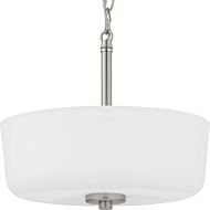 Tobin 2-Light Semi-Flush Convertible in Brushed Nickel