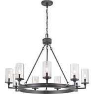 Gresham 9-Light Chandelier in Graphite