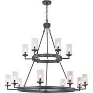 Gresham 15-Light Chandelier in Graphite