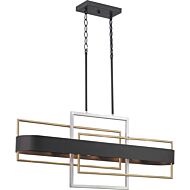 Adagio 6-Light Island Pendant in Black