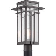 Boxwood 1-Light Post Lantern in Antique Bronze