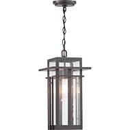 Boxwood 1-Light Hanging Lantern in Antique Bronze