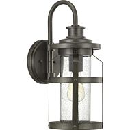 Haslett 1-Light Wall Lantern in Antique Pewter