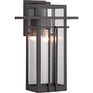 Boxwood 1-Light Wall Lantern in Antique Bronze