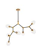 Cavoli 7-Light Pendant in Light Antique Brass