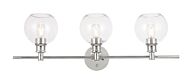 Collier 3-Light Wall Sconce in Chrome