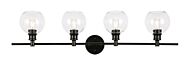 Collier 4-Light Wall Sconce in Black