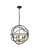 Octavia 5-Light Pendant in brass