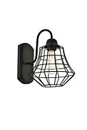 Candor 1-Light Wall Sconce in black