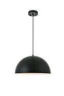 Forte 1-Light Pendant in black