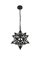 Nocturne 1-Light Pendant in black