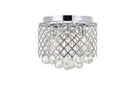 Tully 3-Light Flush Mount in Chrome