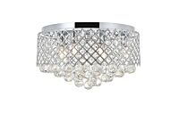 Tully 6-Light Flush Mount in Chrome