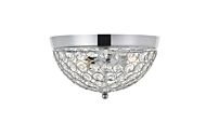 Taye 2-Light Two light Flush Mount in Chrome