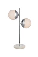 Eclipse 2-Light Table Lamp in Chrome