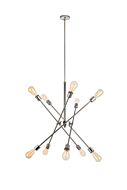 Axel 10-Light Pendant in Polished Nickel