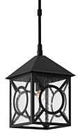 Currey & Company 19 Inch Ripley Small Outdoor Lantern in Midnight