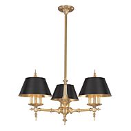 Cheshire Nine Light Chandelier in Aged Brass by Hudson Valley