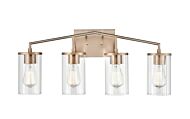 Beverlly 4-Light Vanity in Modern Gold