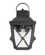 Belmont 1-Light Wall Lantern in Black