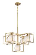 Cowen 5-Light Chandelier in Brushed Gold