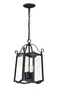 Glenwood 4-Light Hanging Lantern in Black