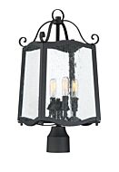 Glenwood 4-Light Post Lantern in Black