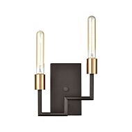 Congruency 2-Light Wall Sconce in Oil Rubbed Bronze