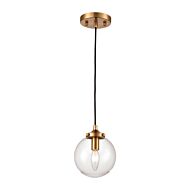 Boudreaux 1-Light Mini Pendant in Antique Gold