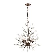 Crislett 5-Light Chandelier in Sunglow Bronze