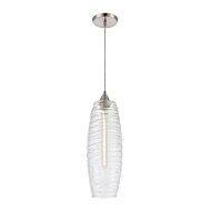 Liz 1-Light Mini Pendant in Satin Nickel