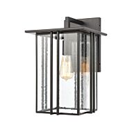 Radnor 1-Light Outdoor Wall Sconce in Matte Black