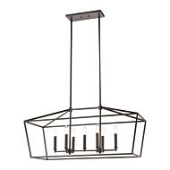 Fairfax 7-Light Linear Chandelier in Oil Rubbed Bronze